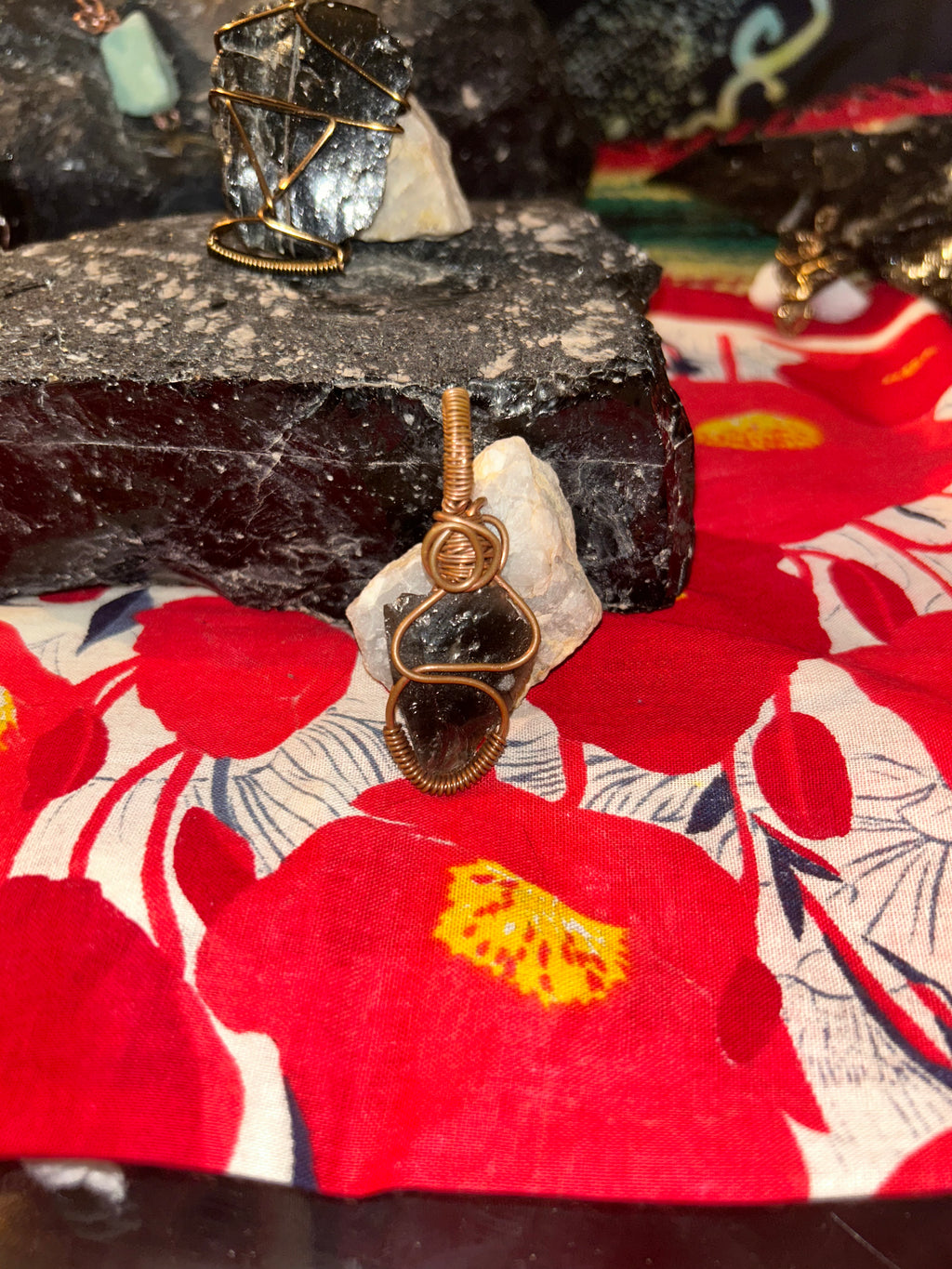 Raw Obsidian Protection Pendant