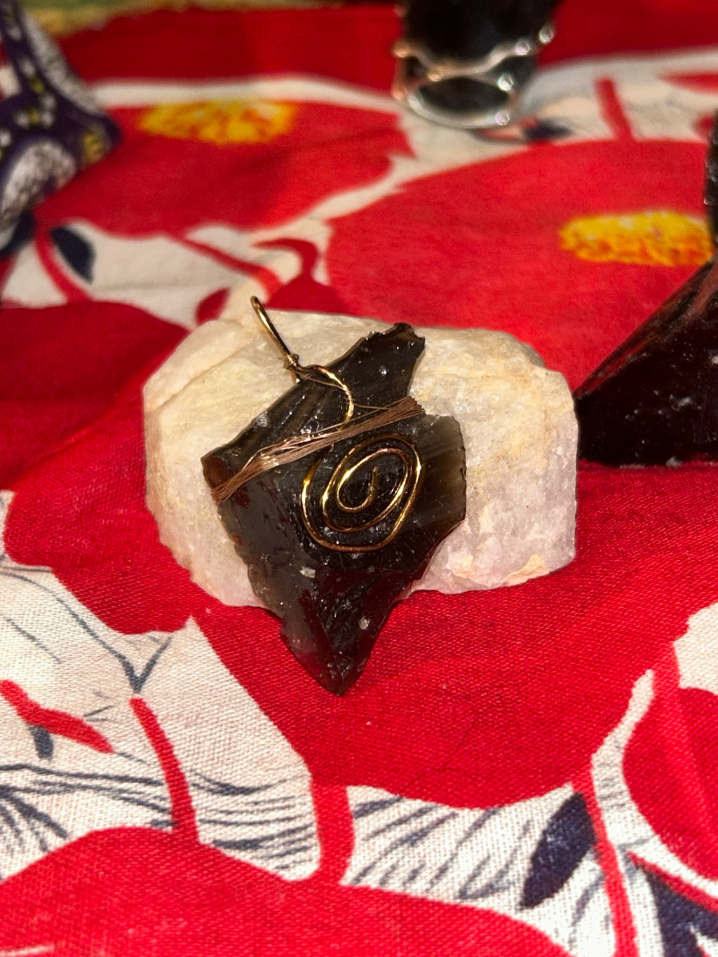 Raw Obsidian Protection Pendant