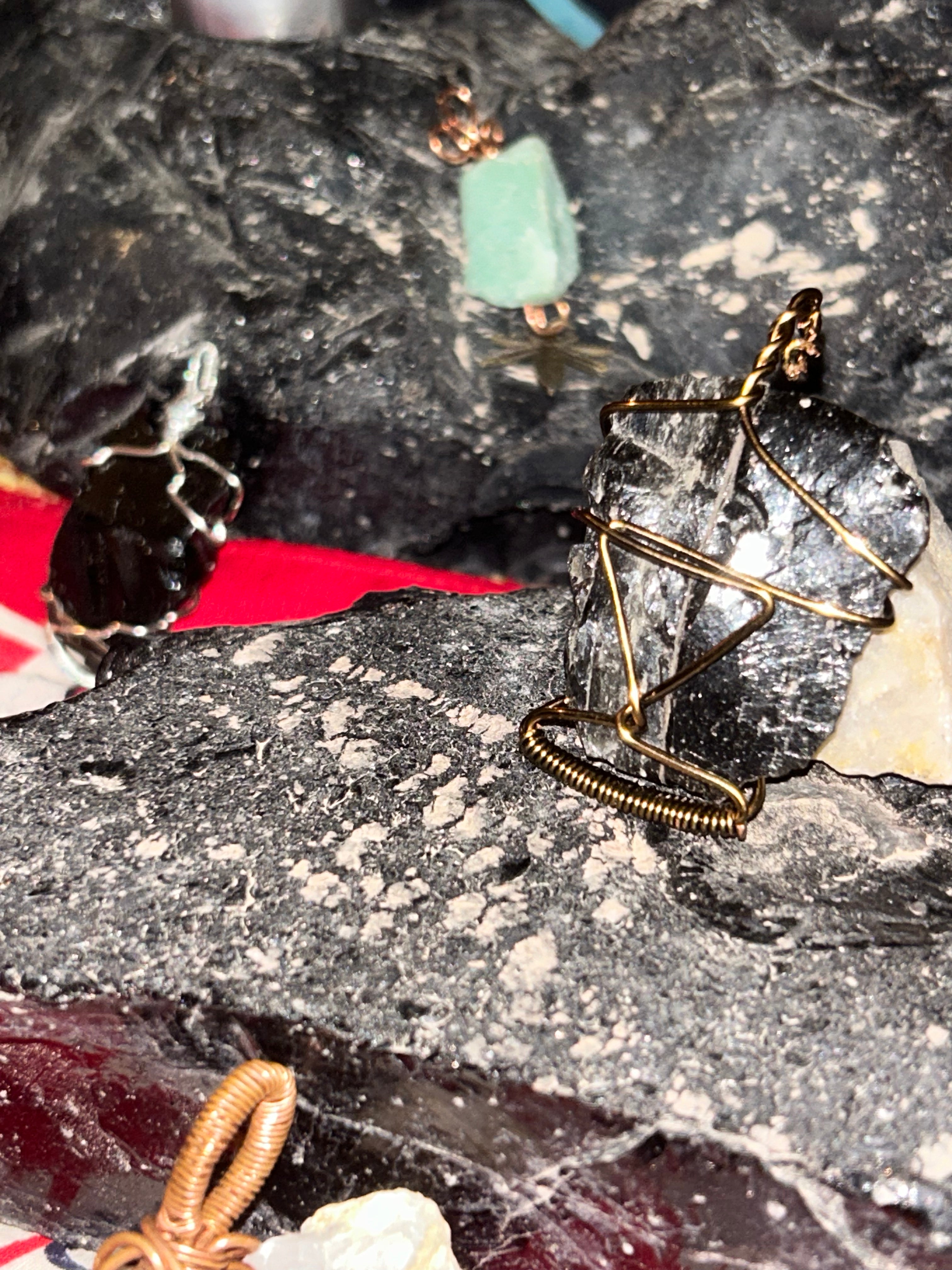 Raw Obsidian Protection Pendant