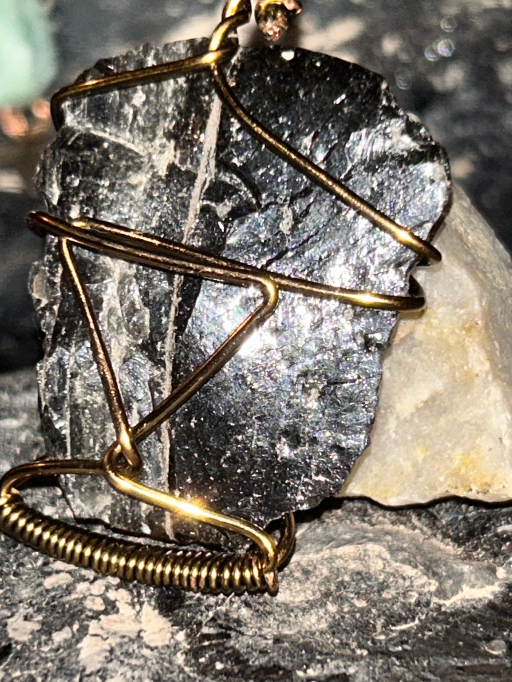 Raw Obsidian Protection Pendant