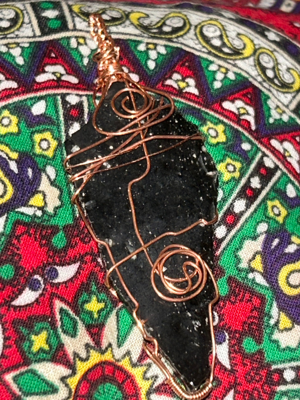 Raw Obsidian Protection Pendant