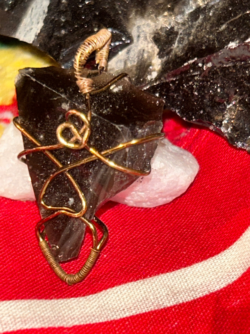 Raw Obsidian Protection Pendant